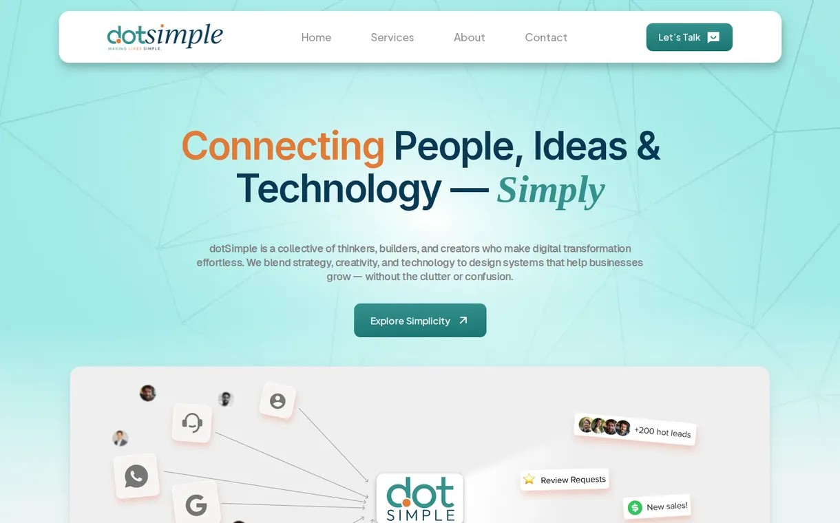 dotSimple homepage